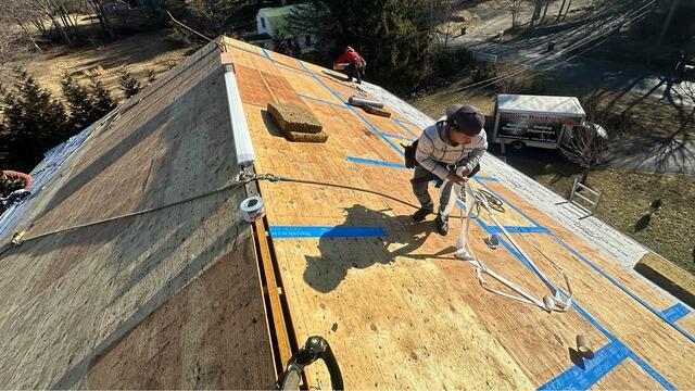 Seams Are Taped & Underlayment Is Installed