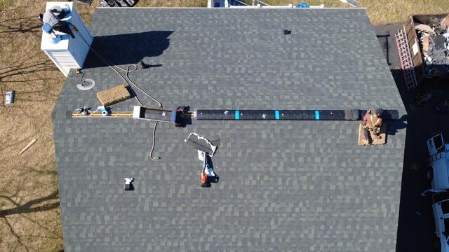 Ridge Vent Is Installed
