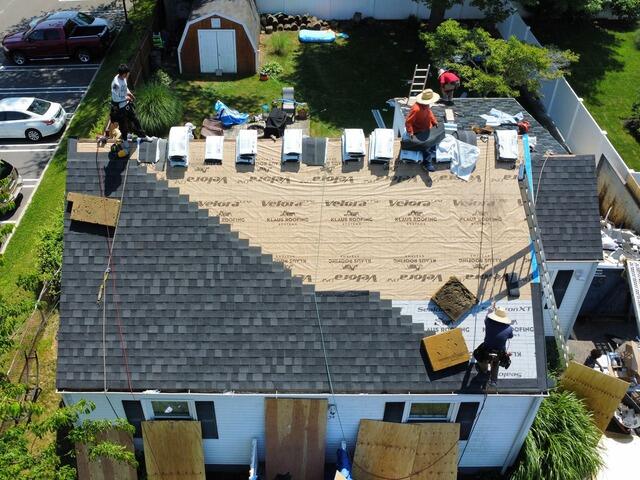 New Shingles Are Installed