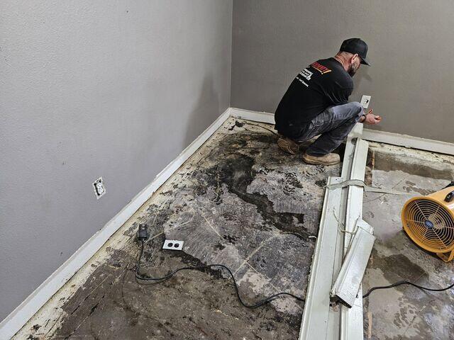 Removal of Moldy Baseboards