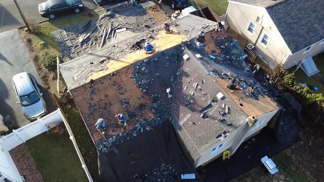 Old Shingles Are Removed