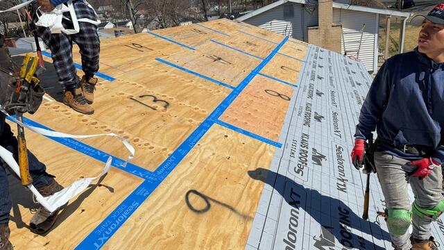 Seams Are Taped & Underlayment Is Installed