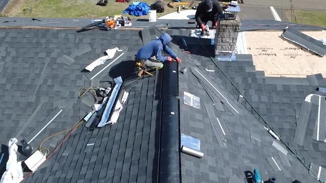 Ridge Vent Is Installed