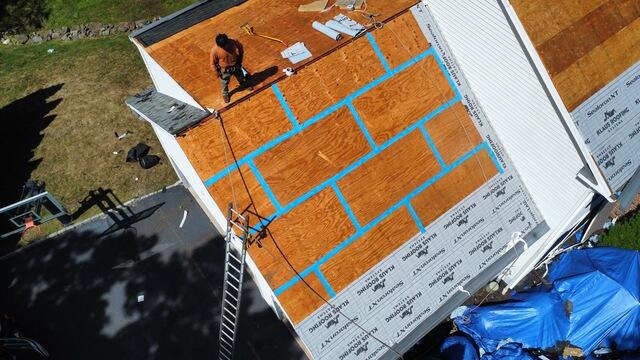 Seams Are Taped & Underlayment Is Installed