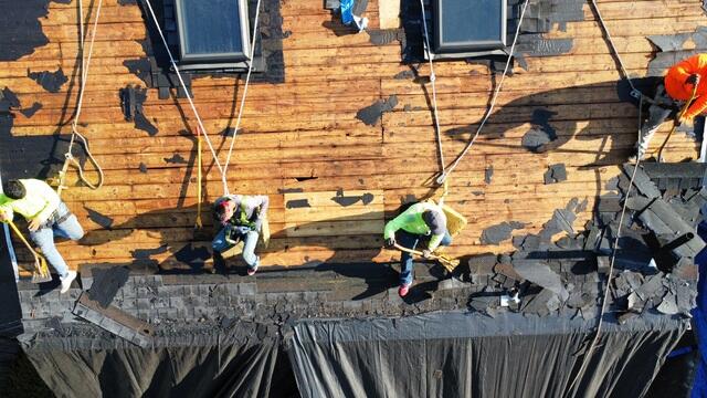 The Old Shingles Come Off