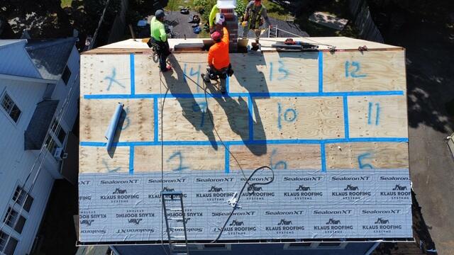 Seams Are Taped & Underlayment Is Installed