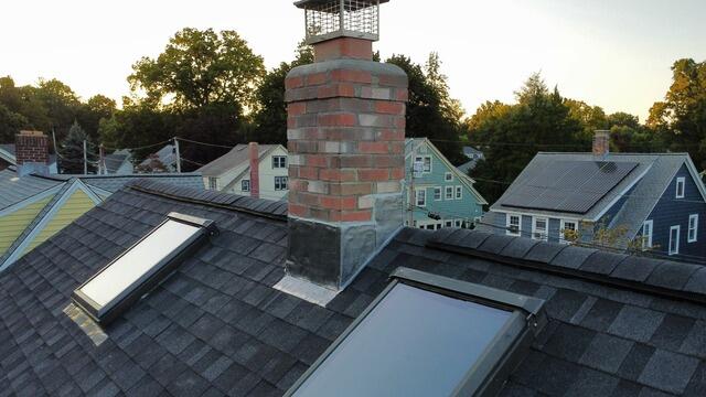New Flashing on the Chimney