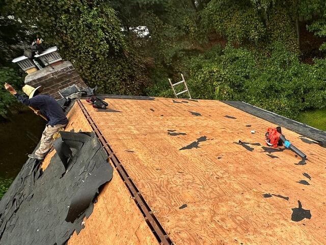 Old Shingles Are Removed