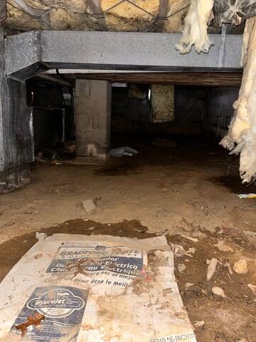 Damp Crawl Space