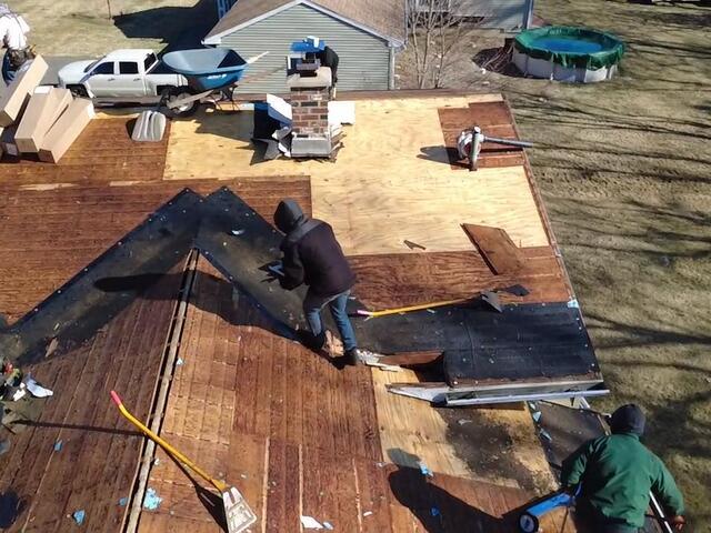 New Plywood Is Installed