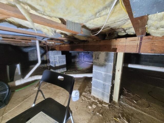 Damp Crawl Space