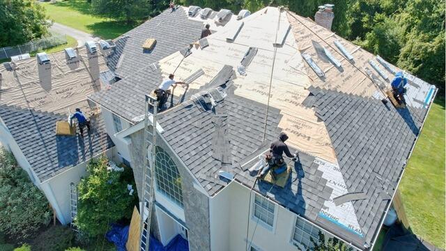 New Shingles Are Installed