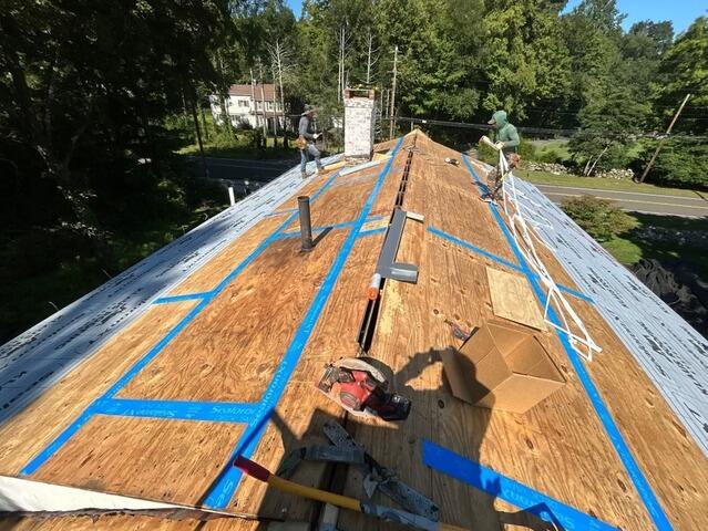 Seams Are Taped & Underlayment Is Installed