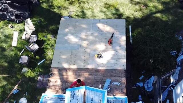 New Plywood Is Installed