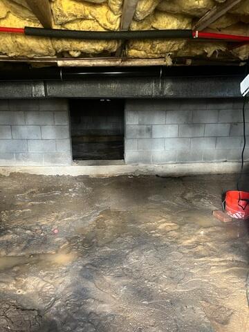 Damp Crawl Space
