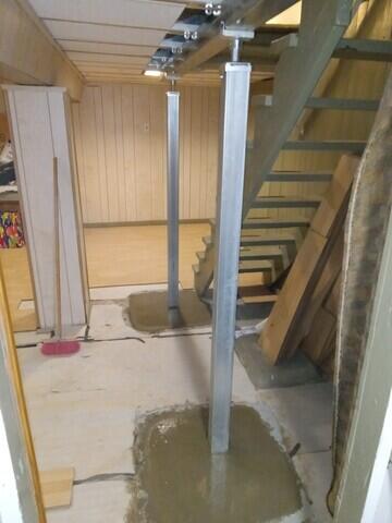 re-concrete floor