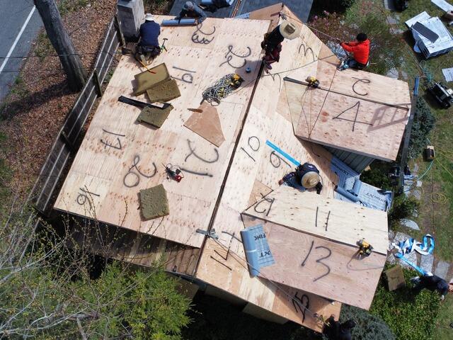 All New Sheathing Is Installed