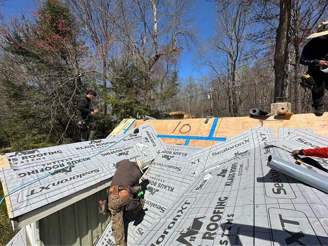 Underlayment Is Installed