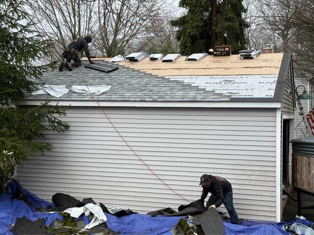 New Shingles Are Installed