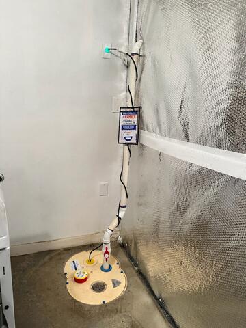 Sump Pump in a Basement