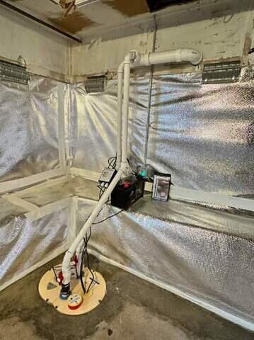 Sump Pump in Basement that Will be Finished