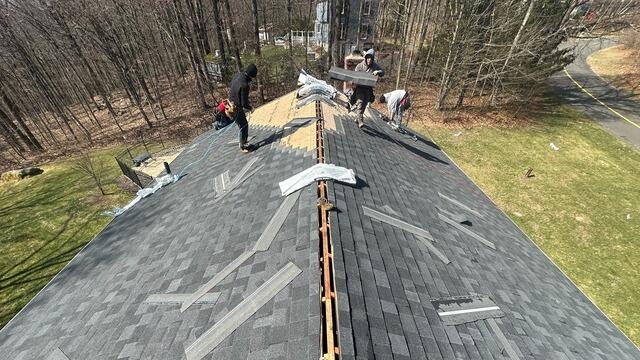 New Shingles Are Installed