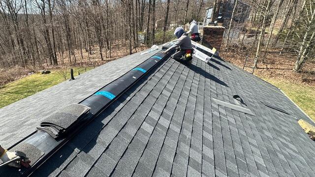 Ridge Vent Is Installed