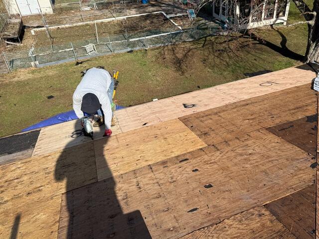 New Plywood Is Installed