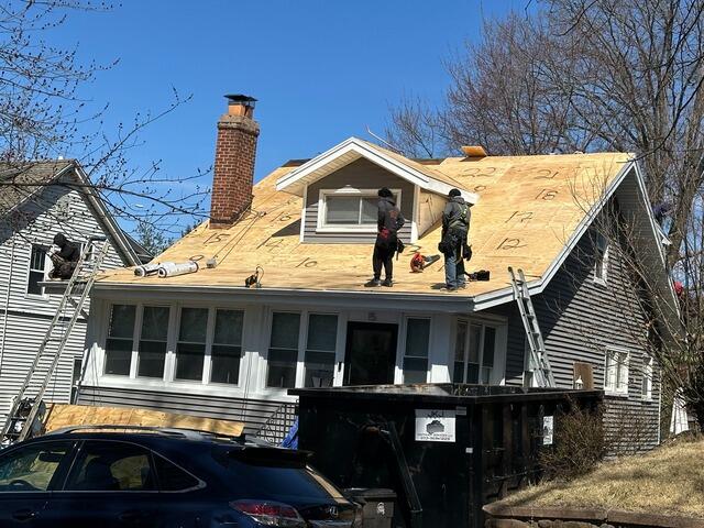 New Sheathing Is Installed