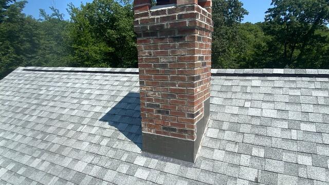 New Flashing Is Installed on Chimney