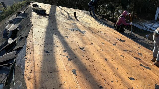 The Sheathing Is Exposed