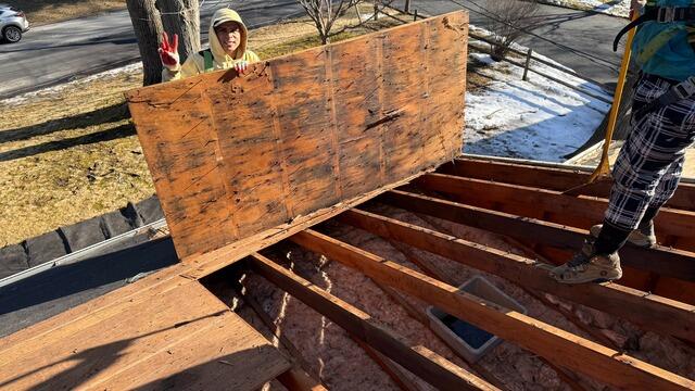 Bad Plywood Is Removed & Replaced