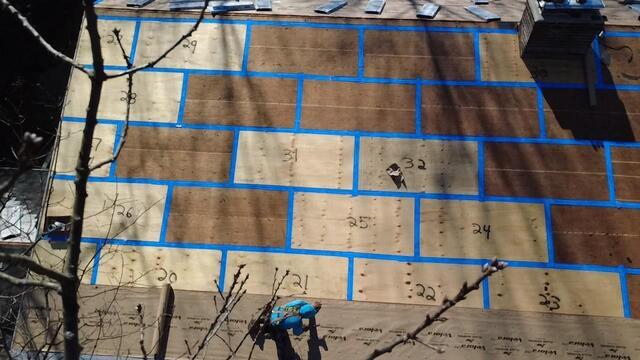 Seams Are Taped & Underlayment Is Installed