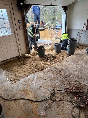 Garage Floor Excavation