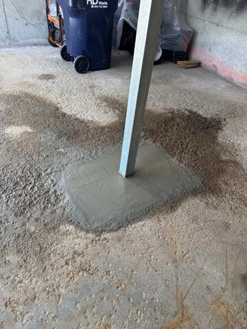 SmartJack Cemented Into Foundation