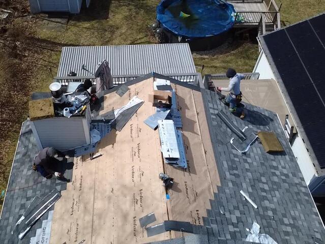 New Shingles Are Installed