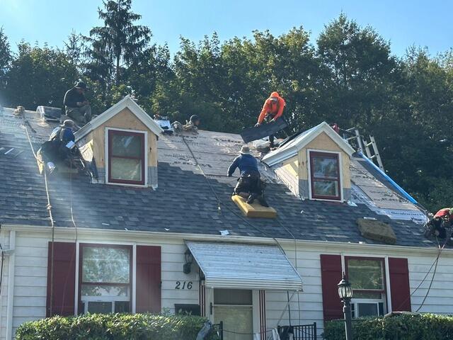 New Shingles Are Installed