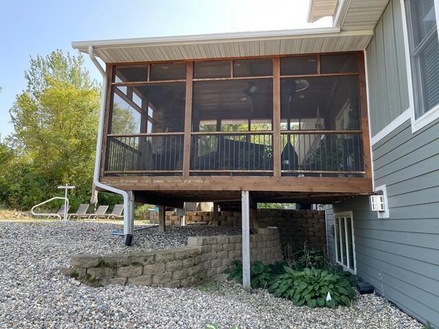 Before: Full View of Leaning Porch and Addition
