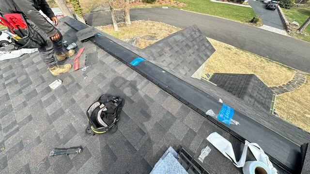 Ridge Vent Is Installed