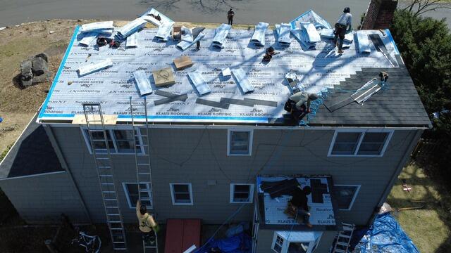 New Shingles Are Installed