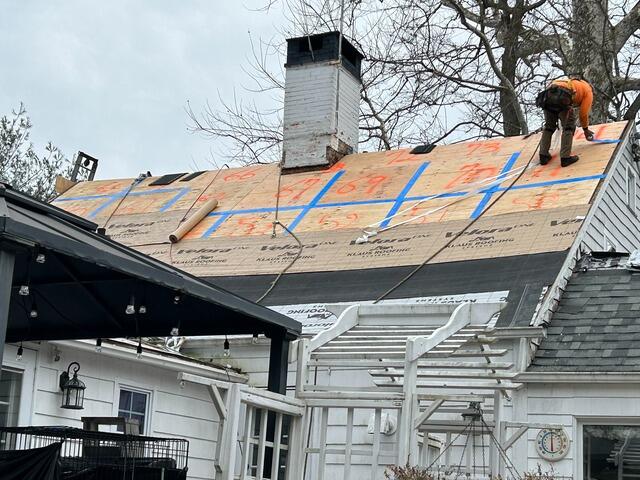 Seams Are Taped & Underlayment Is Installed