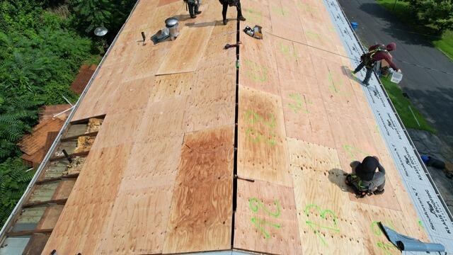 New Plywood Is Installed