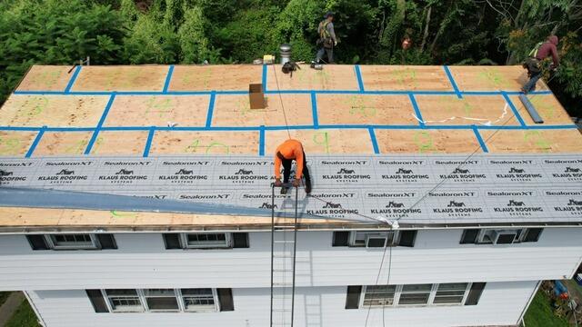 Seams Are Taped & Underlayment Is Installed