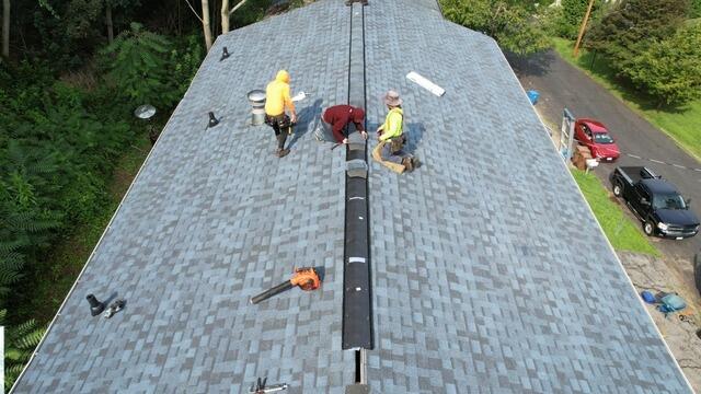 Ridge Vent Is Installed