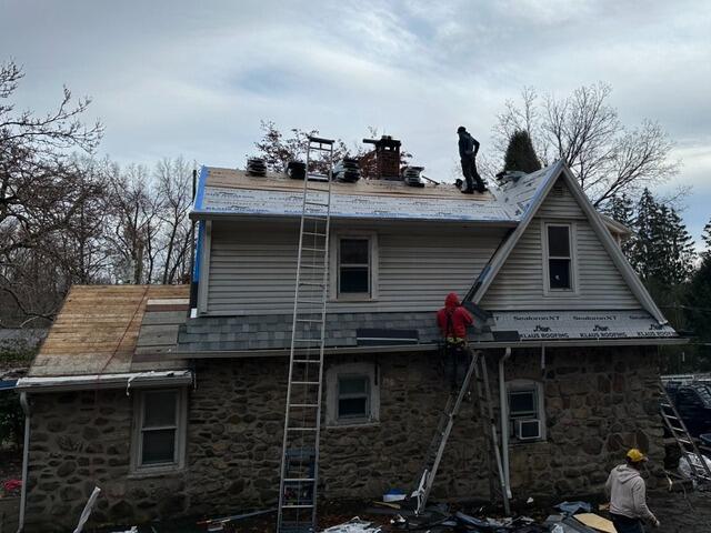 New Shingles Are Installed