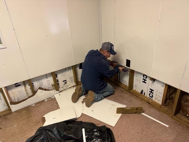 Drywall Removed