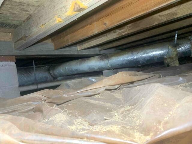 Before CleanSpace Vapor Barrier