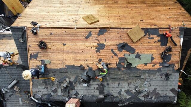 Old Shingles Are Removed