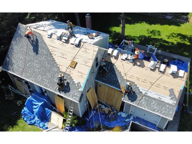 New Shingles Are Installed