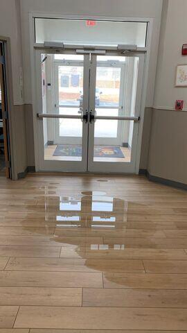 Sprinkler Line Burst within Main Lobby of Local Daycare Facility